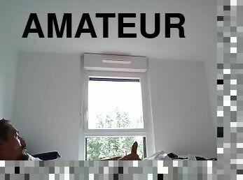 masturbation, amatör, cumshot, avrunkning, fransk, ensam