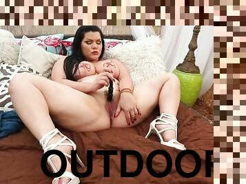 Outdoor Masturbation With Horny Cuban BBW Angelina Castro!