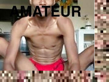 amateur, interracial, gay, solo, musclé, trou-du-cul