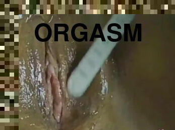 masturbation, orgasm, publik, fitta-pussy, avrunkning, fingerknull, sprut, kåt, massiv, filipinsk