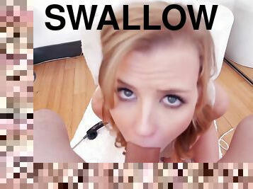 Nicole Clitman - Sexy Blonde Deepthroats And Swallows