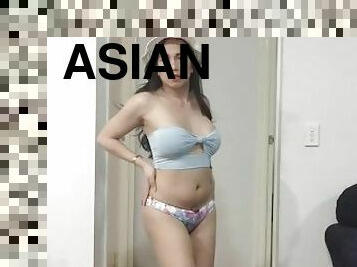 asiatisk, röv, storatuttar, masturbation, shemale, amatör, ladyboy, stripp, webbkamera, ensam