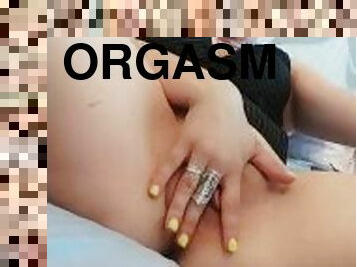 klit, onani, orgasme, fisse-pussy, milf, ridning, dildo, fanget, våd