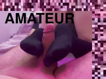 pussy, amatør, stor-pikk, tenåring, handjob, føtter, strømper-stockings, pov, fetisj, footjob