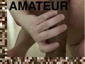 Fat man's anal masturbation with hismith dildo W6xH31