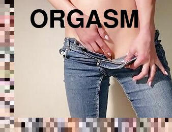 clitoride, vecchi, orgasmi, fichette, mutandine, sperma, strette, più-vecchie, perfette, jeans