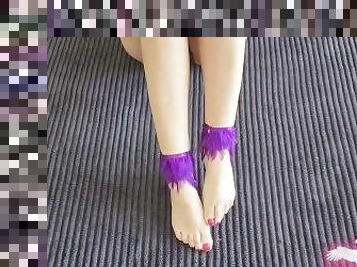 Sexy beautiful girl Feet fetish part 19