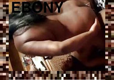 Ebony threesome... Listen to her wet ass pussy!