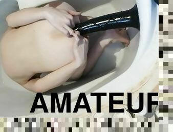 énorme, amateur, anal, jouet, gay, gode, solo, trou-du-cul, insertion, dure