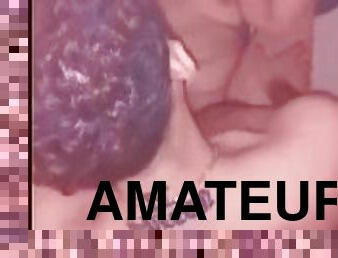 cul, amateur, fellation, interracial, ados, ejaculation-interne, française, douce, brunette, dure