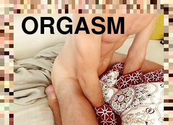 Orgasmic pillow humping