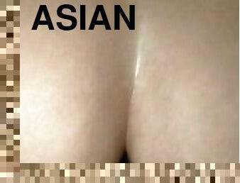 asiatisk, röv, orgasm, orgie, amatör, gigantisk-kuk, par, filipinsk, kuk