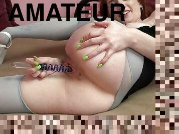 masturbation, collants, amateur, ados, jouet, maison, rousse, pute, gode, fétiche