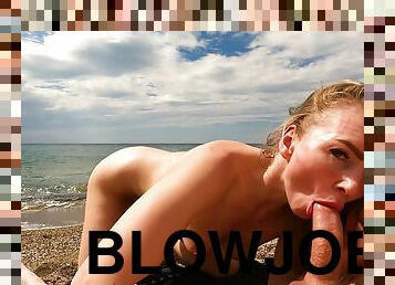 Best Pov Blowjob On Beach Deepthroat And Cum In Mouth Jessijek