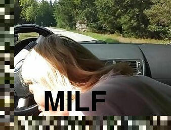 offentlig, amatør, pikslikkeri, udløsning, milf, mor, spiller, bil, sperm, blond