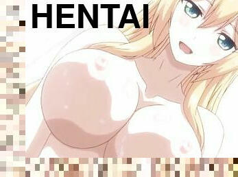 groß-titten, anime, hentai, stillende