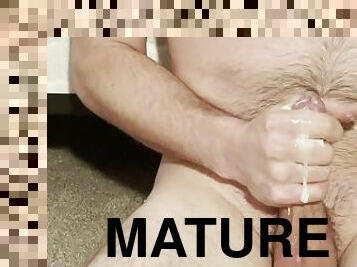 masturbation, amatör, cumshot, gigantisk-kuk, sprut, ensam, kuk