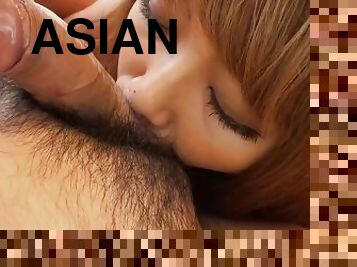 asiatisk, store-pupper, hårete, pussy, skinny, blowjob, cumshot, japansk, handjob, ludder