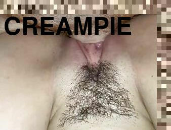 kæmpestor, fisse-pussy, creampie, tøs, sperm, knepning-fucking, fetish, hårdhændet