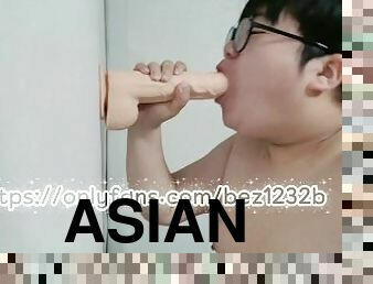 asiatisk, amatör, avsugning, gay, knubbig, ensam