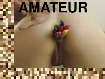 masturbation, amateur, anal, pute, solo, insertion, taquinerie