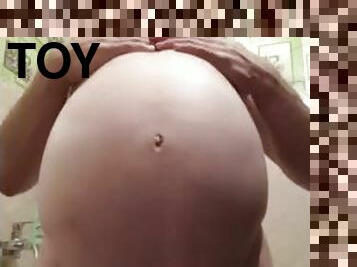 Jerking with a big belly
