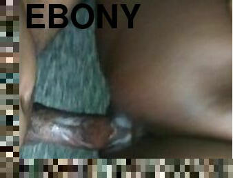 Creamy backshots for ebony milf