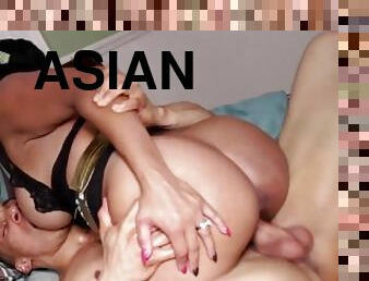 asiatisk, röv, storatuttar, fitta-pussy, avsugning, blandade-raser, hardcore, bystig, rumpa-butt, rakad
