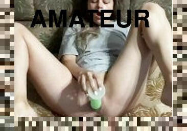 traseiros, masturbação, cona-pussy, amador, babes, brinquedo, pés, dildo, rabo, sozinho