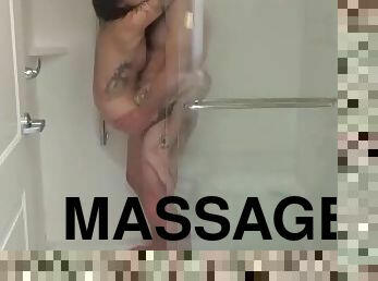Mandii Marie fucks her massage therapist in the shower