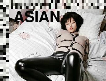 asia, jepang, bdsm-seks-kasar-dan-agresif, fetish-benda-yang-dapat-meningkatkan-gairah-sex, latex, seorang-diri, bondage-seks-dengan-mengikat-tubuh, berambut-cokelat