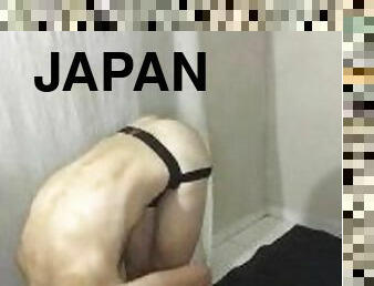 amateur, japonés, bragas, a-solas