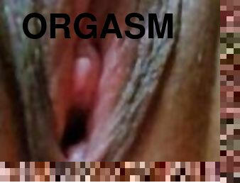 masturbation, orgasm, fitta-pussy, kvinnligt-sprut, amatör, tonåring, leksak, hemmagjord, creampie, fingerknull