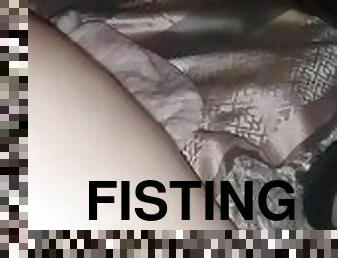 fisting, orgasme, chatte-pussy, amateur, fétiche, humide, tatouage