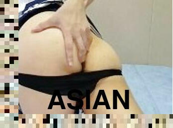 asiatisk, orgasme, sprøjte, amatør, skønheder, japans, fødder, synsvinkel, kær, lille