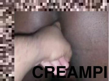 Creampie big juicy Ebony Ass