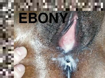 chatte-pussy, ébène, milf, ados, ejaculation-interne, black, ejaculation, humide