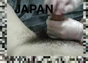 fru, cumshot, japansk, avrunkning, massage, pov