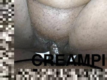 orgasm, fitta-pussy, amatör, mörkhyad, milf, creampie, bbw, sprut, kuk