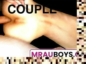 Hard fucking her boyfriend from the Mrauboys crew. A preview of a hardcore bareback.
