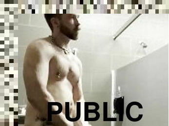 bañando, público, amateur, chorro-de-corrida, gay, paja, ducha, pillada, a-solas, musculada