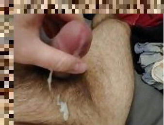 pappa, hårig, masturbation, amatör, cumshot, gay, hemmagjord, knubbig, juckande, sprut