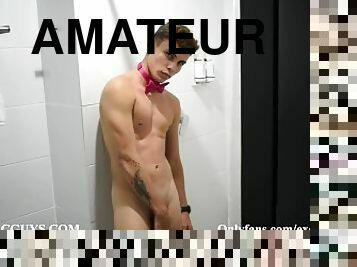 baignade, masturbation, amateur, gay, branlette, secousses, jeune-18, collège, ejaculation, douche