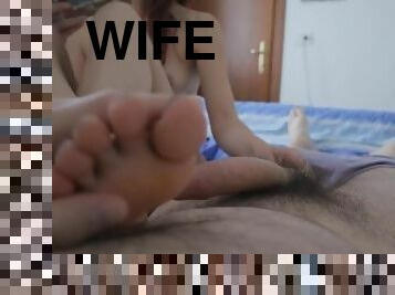 fru, amatör, brudar, cumshot, milf, tonåring, mamma, avrunkning, fötter, pov