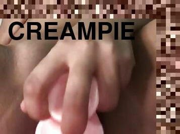 onani, orgasme, fisse-pussy, sprøjte, amatør, legetøj, spiller, creampie, synsvinkel, solo