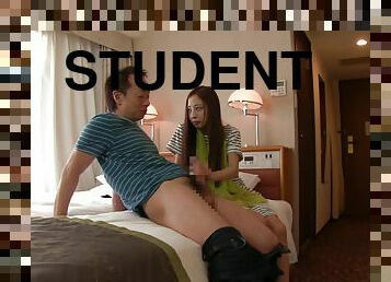 asiatisk, orgasm, student, amatör, japansk