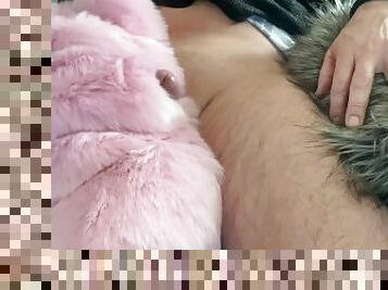 Pink Fur Masturbation