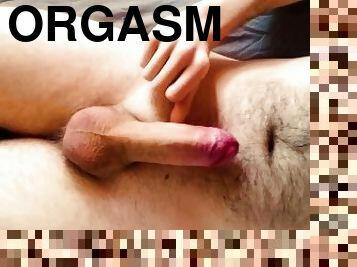 masturbācija-masturbation, orgasms, amatieris, sarausties, sperma, penis