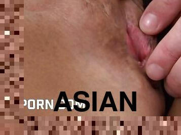 asiatisk, pikslikkeri, udløsning, blandede-racer, teenager, thailænder, sperm, knepning-fucking, lille, brunette