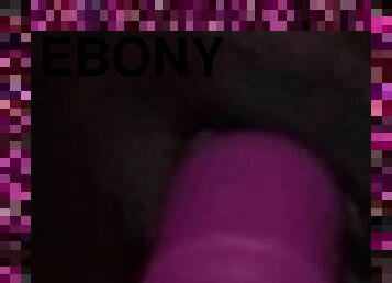 Ebony squirt hard